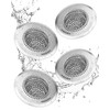 Sink Drain Strainer, Reversible Easy Clean Mesh Sink Strainer with