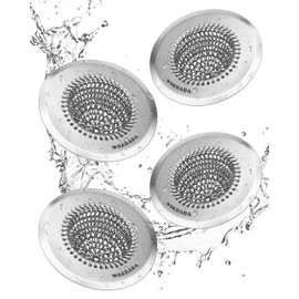 Sink Drain Strainer, Reversible Easy Clean Mesh Sink Strainer with 304 Stainless Steel, Wokdada Revolutionary Anti-Rust Large Kitchen Sink Strainer Food Catcher for Garbage Disposal Without Clogging