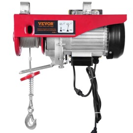 Electric Hoist 880 Lbs 110 Volt Wireless Remote Control 40 Ft Lifting Height Pure Copper Motor Garage Attic LiftLoad Capacity: 880 lbs