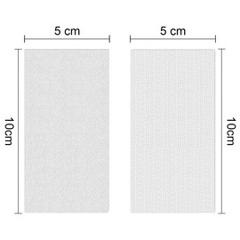 Ruzos 12 Pair Heavy Duty Sticky Back Tape,Double Sided Sticky Pads 5cm x 10cm, Extra Strong Picture Hanging Strips For Wall White Fastening Tape for Home, Office, School and Workshop Use