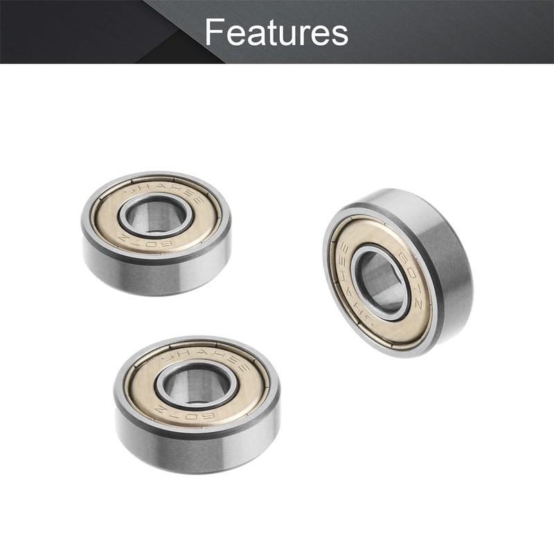 Othmro 607ZZ Deep Groove Ball Bearing 7mm x 19mm x