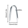 Steel Wire Fencing Staples 50Pcs Galvanized U Shaped Nails 1-1/4''