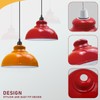 LEDSone Industrial Ceiling Pendant Light Shades, Retro Vintage Style Curvy