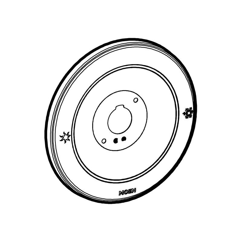 Moen 97577 Monticello Escutcheon for Moentrol Showering valve, Chrome