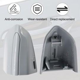 Shtuomoland DS7Z-54218A15-DC Front Exterior Driver Door Handle Lock Bezel Cover Cap Fits for Ford Fusion 2013-2020 for Ford Edge 2015-2020 (Pure Gray