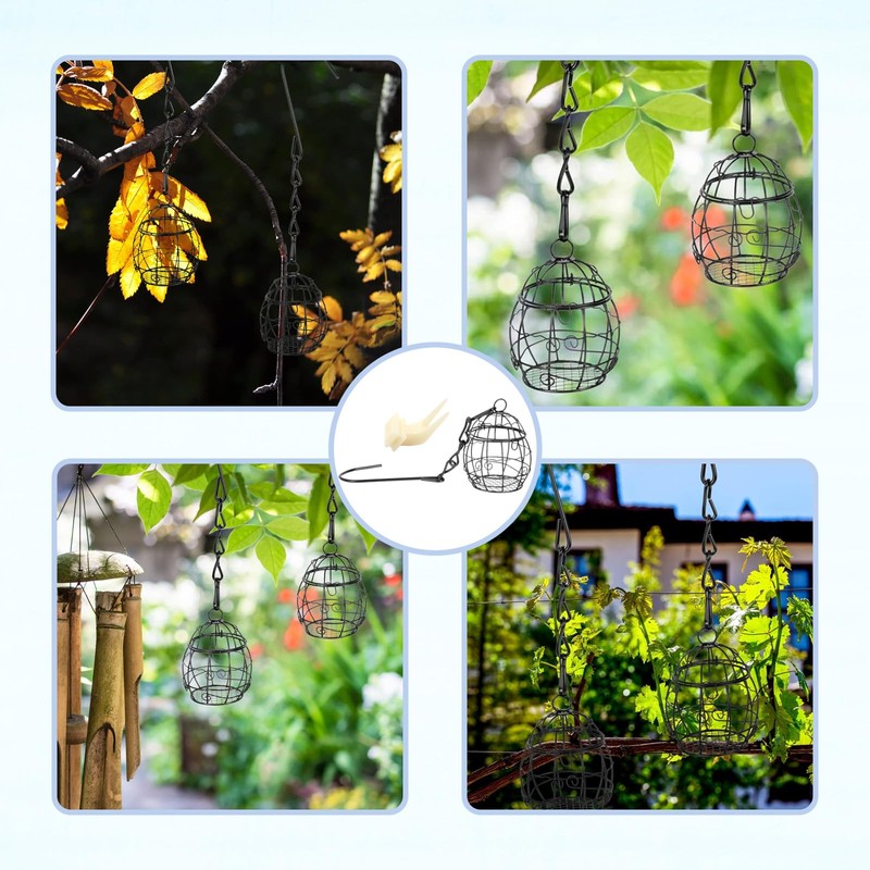 3Pcs Set Fat Ball Feeder, Fat Ball Feeders Hanging, Bird