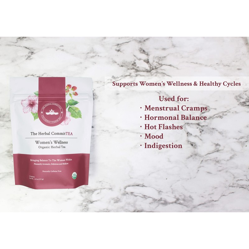 The Herbal CommitTea Women's Wellness Organic Herbal Tea