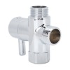 3 Way G1/2 Shower Diverter Valve Copper Shower Arm Diverter