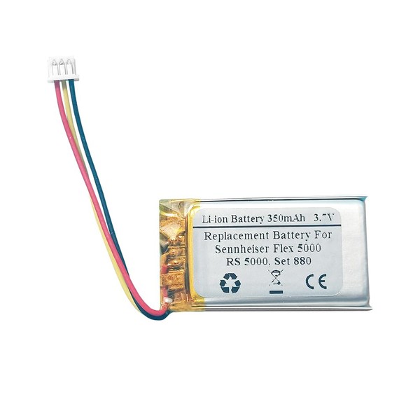 Replacement Battery for Sennheise r Flex 5000, RS 5000, Set