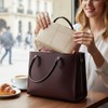 Libpttl Small Zipped Felt Bag Organiser Insert for Handbags &