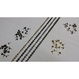 4 MTS UPHOLSTERY NAIL STIP STUDS TACKS 9.5MM BRONZE RENAISSANCE