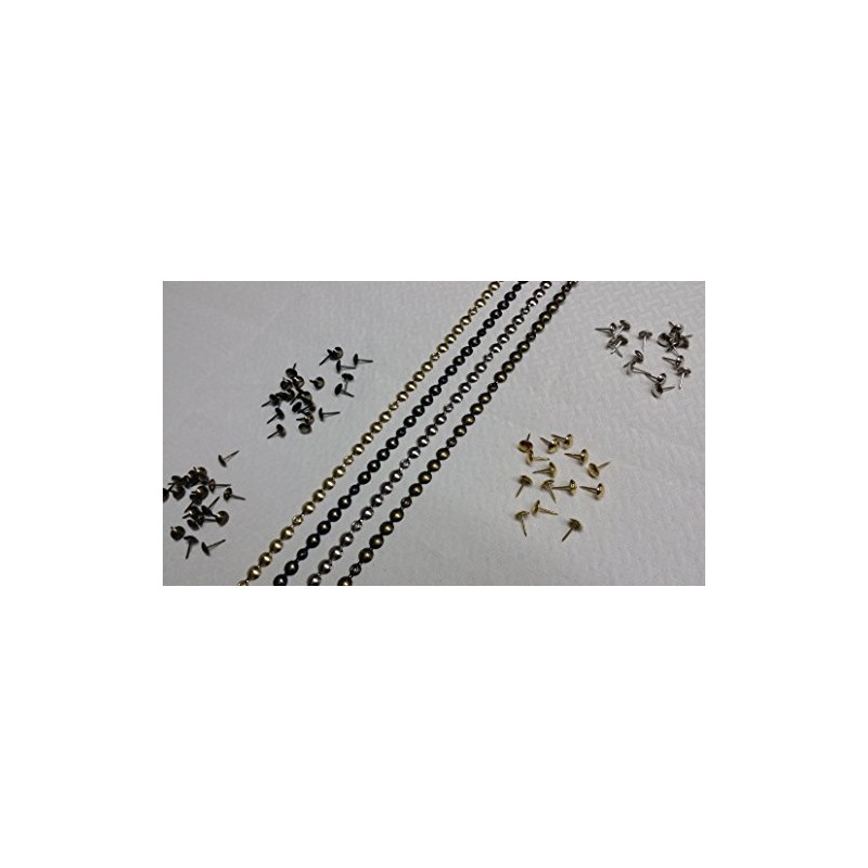 4 MTS UPHOLSTERY NAIL STIP STUDS TACKS 9.5MM BRONZE RENAISSANCE