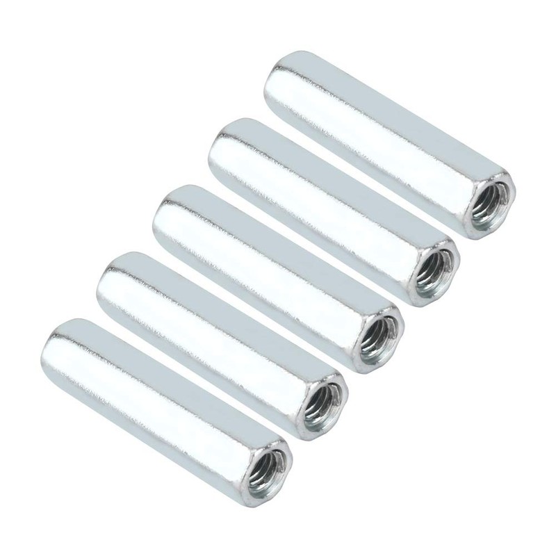 Coupling Nut, 5pcs M6 * 40 Long Rod Nut Hex