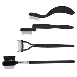 Peine Plegable para Cejas de 4 Piezas, Cepillo Separador de Pestañas, Moldeador de Pestañas para Cejas, Herramienta de Maquillaje Portátil para Niñas Y Mujeres