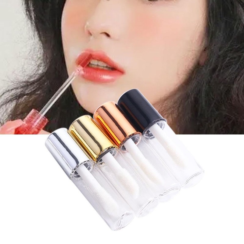 10pcs Empty Lip Balm Tubes Transparent Lip Gloss Tube Container