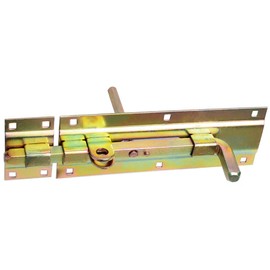Bolt Door Bolt Gate Bolt on Both Sides 230 Yellow Galvanised