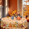 sgqjdpmc Thanksgiving Harvest Tablecloth Fall Oval Table Cloth Autumn Leaves