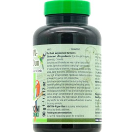 Nekton Algae-Duo Spirulina and Chlorella for Birds 90g / 3.17oz