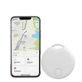 UanTii Smart Finder Bluetooth Tacker Smart Air Tag Anti Lose Reminder Key Finder Works with iOS Find My App (White 1pcs)