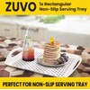 Zuvo Anti-Slip Food Serving Tray with Handles (Set of 2)
