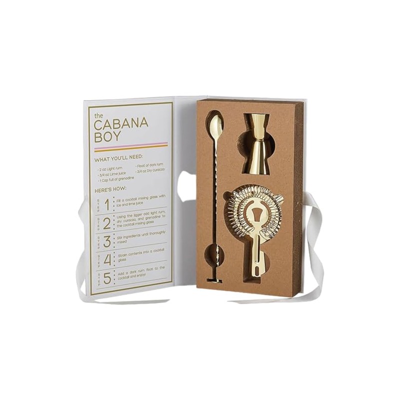 Things Remembered Cabana Boy Bar Tool 3pc Gift Set