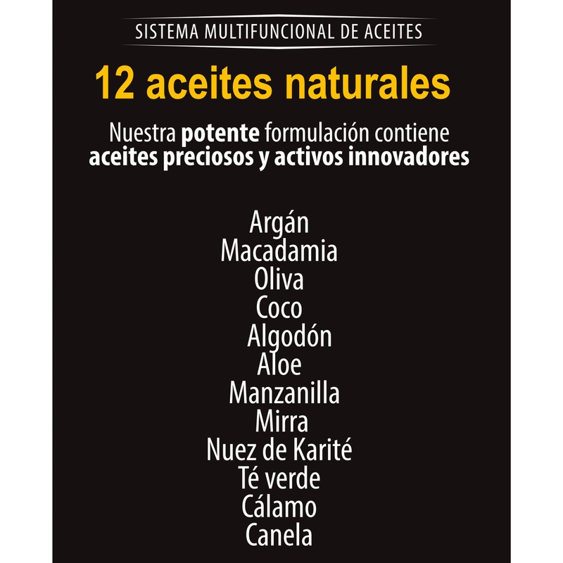 Kareol Sistema Multi Aceites · Repara, Hidrata, Suaviza, Brillo ·