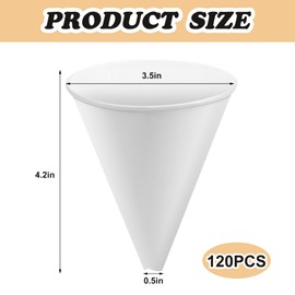 DECOHS 120 Pcs Disposable Engine Oil Funnels- Paper Funnels for Motor Oil- Automotive Car Fuel Funnels Dispenser for Water, Engine Oil, Gas, Coolant