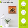 ARTLAND Wall Decoration Wall Clock without Ticking Noises Canvas Radio-Controlled