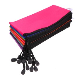 MAGICLULU 12pcs Zipper File Pouch Mixed Color Stationery Bags for Document Storage Office Organization and School Supplies Material for Secure Item Holding