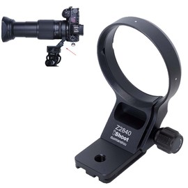 iShoot Lens Collar Tripod Mount Ring Compatible with Nikon Z 28-400mm F4-8 VR & Z 70-180mm F2.8, Support Vertical Shoot, Arca-Swiss Fit Quick Release Plate Bracket for Arca Fit Head Clamp & Stabilizer