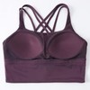 AGONVIN Women's Longline Strappy Padded Medium Support Training Top Sports