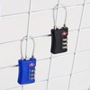 TSA Wire Lock for Lockers, Mini Padlock, Security Device Black 2ea