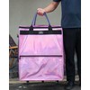 TCOMAKE (Large, Phantom Pink) Reusable Grocery Bag on Wheels, Shopping