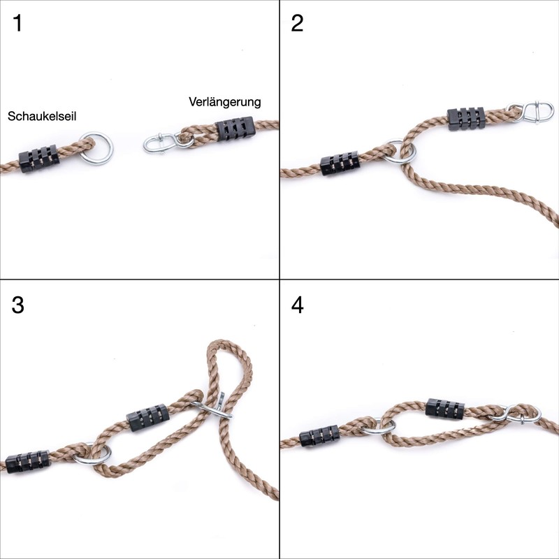 ROG garden-line Rope set: 2 x adjustable extension ropes for