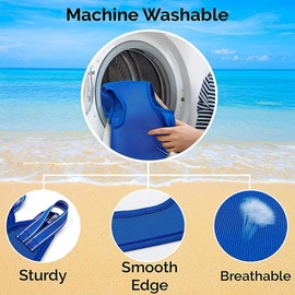 Qrity 1 Piece Cat Grooming Bag, Hammock Harness, Dog Grooming Hammock Set with S Hooks, for Grooming, Dogs and Cats Nail Cutting, Blue/XS