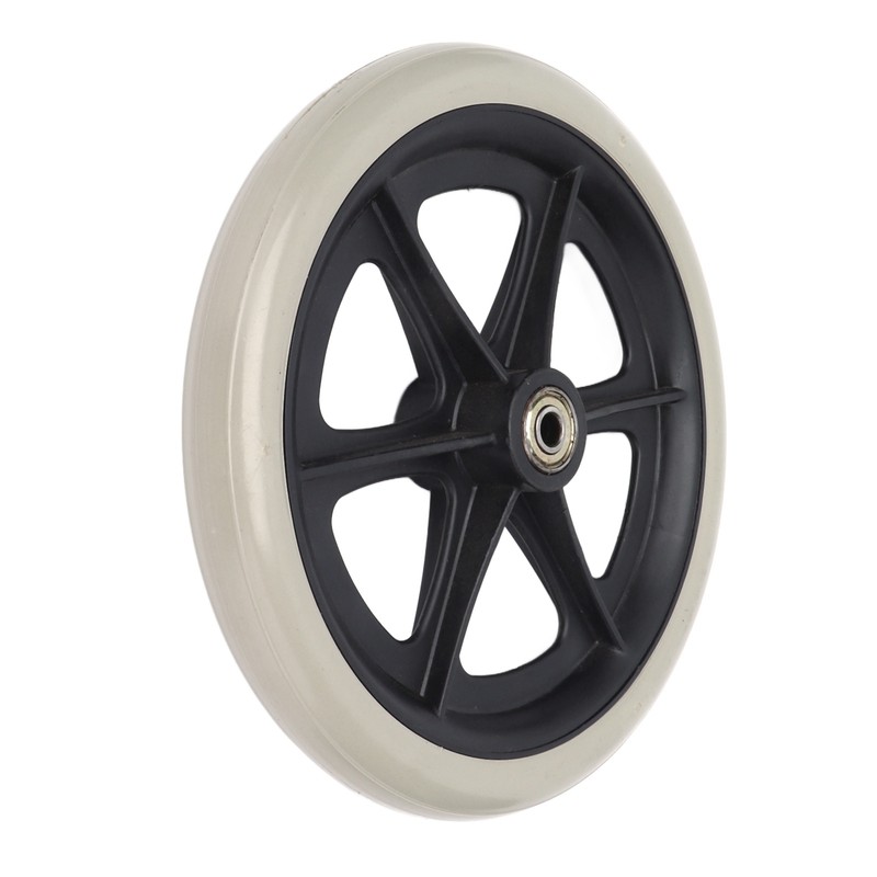 Wheelchair Wheel 8in PU Walker Caster Replacement Skidproof with Ball