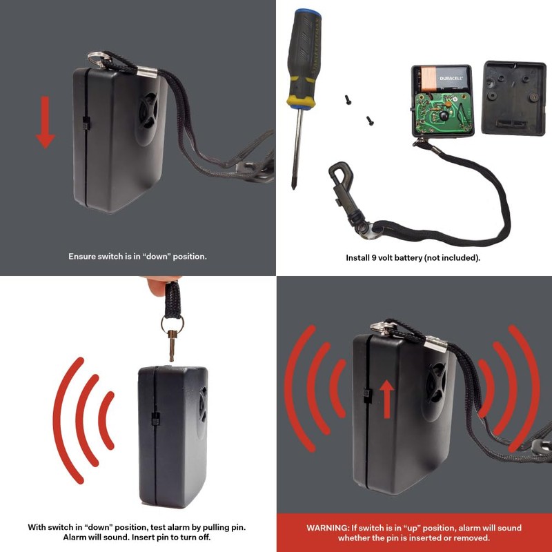 Dowco Guardian 26038-00 Integrated Motorcycle Cover Security Alarm System/Theft Deterrent,