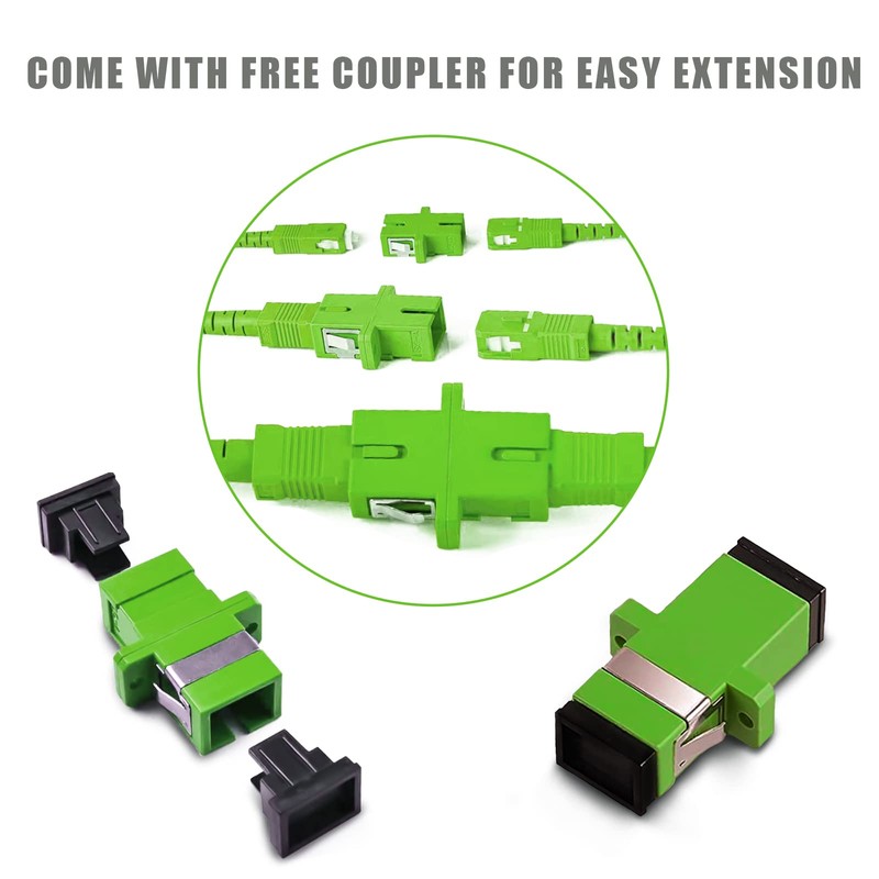 Bangun SC/APC to SC/APC Fiber Optic Internet Cable, Armored Single