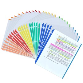 Sheet Protectors, Aipker Plastic Page Protectors for 3 Ring Binder, Heavy Duty 8.5 x 11 Paper Sheet Protector, Clear Binder Sleeves, Color Edge Document Protector for Office School (40 Pack)