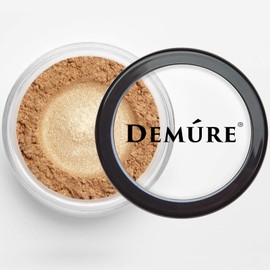 Demure Mineral Make Up (Gold Shimmer) Eye Shadow, Shimmer Eyeshadow, Loose Powder, Glitter Eyeshadow, Eye Makeup, Professional Makeup