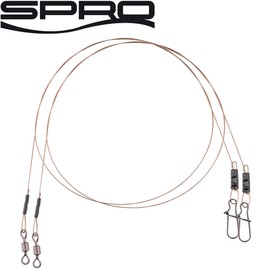 Spro Pike Fighter Fine Leader 1x19-2 Steel Leaders for Spin Fishing, Steel Leader for Spin Fishing, Leader for Pike Fishing, Length/Load Capacity: 40 cm - 10.0 kg