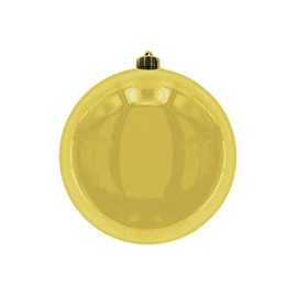 XXL Christmas Baubles For Outdoor Use, Frost-Proof and Weatherproof (Bauble Diameter 20 cm, Pack of 1, Gold)