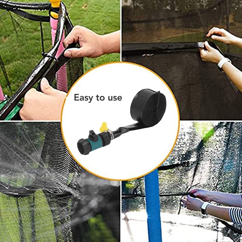 Outside Trampoline Sprinkler Adjustable Heavy Duty Waterpark Sprinkler Fun Summer