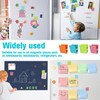 LUCTHY Fridge Magnets Clips 8pcs, Strong Square Whiteboard Magnets Coloured