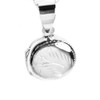 apop nyc 925 Sterling Silver Round Mini Locket Pendant Necklace