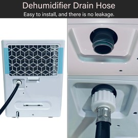8FT Dehumidifier Drain Hose With 3/4 Inch FHT Connector, Leak-Proof, Kink-Free, Perfectly Compatible With Most Dehumidifier Brands