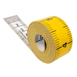 Tailor's Tape Measure, 1 Piece, Universal Measuring Tape with 150 cm Total Length, 2-in-1 Tape Measure with CM and Inch Scale, Measurement of Clothes, Body Fat, Roll Measuring Tape with Storage Button