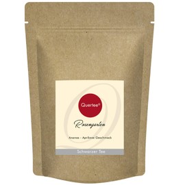 Quertee Black Tea - "Rose Garden" with Pineapple - Apricot Flavour - Black Tea and Rose Petals (100 g)