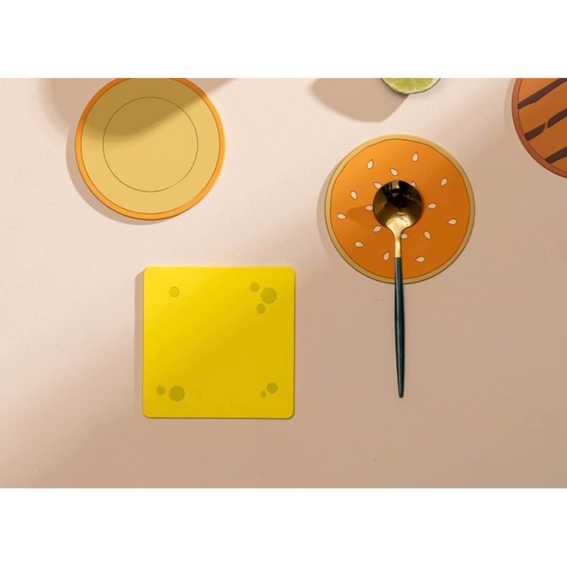 Hamburger Novelty Beverage Coasters (8 Coasters in one) - Unique