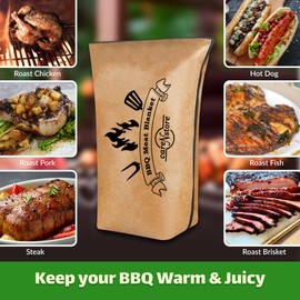 careNstore BBQ Blanket for Resting Meat – Large Reusable 3 Layer Insulated Bag | 21 Inch Brisket Blanket Accessories for Smoking | Barbecue Tools Meat Resting Bag Gifts for Meat Smokers
